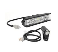 Jvdoipgd Faro Moto Per Surron Per Lightbee X Kit Barra Luminosa Faro Aggiornato L1E Versione Stradale Plug&Play Interruttore On/off Con Spina(Single Color)