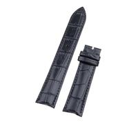 JVEIWAD Accessori universali 20 mm 21 mm 22 mm cinturino in morbida pelle di vacchetta compatibile con Longines Jaeger-LeCoultre cinturino nero verde orologio(Black,18MM_SILVER-BUTTERFLY BUC)