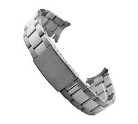 JVEIWAD Bracciale di ricambio for orologio Oyster in acciaio inossidabile da 13 mm, 17, 19 e 20, compatibile con cinturini for orologi Rolex donna uomo(Bright silver,19mm)
