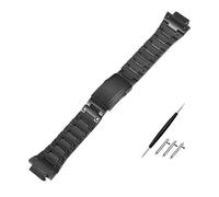 JVEIWAD Catena in acciaio inossidabile compatibile con cinturino for orologio Casio G-SHOCK GM-5600/DW5600/5610/GM-2100 GA2100 DW-5600 for modificato da 16 mm(Black,GA2100)