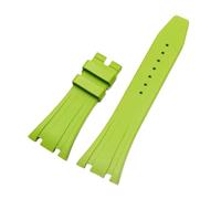 JVEIWAD Cinturini for orologi in silicone da 26 mm e 27 compatibili con AP 15400 15202 15500 15703 26470SO Royal Oak Offshore, bracciale sportivo in gomma uomo(Lightgreen-no buckle,26mm)