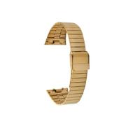 JVEIWAD Cinturino compatibile con CITIZEN ANA-DIGI Star River Warship Small Block JG2103/2101/2105 Retro Watch Band 18mm(Gold)