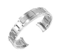 JVEIWAD Cinturino compatibile con Rolex Oyster Perpetual Datejust DAYTONA SUBMARINER for orologio da uomo di lusso in acciaio inossidabile 904L Bracciale 20 mm 21(20mm)