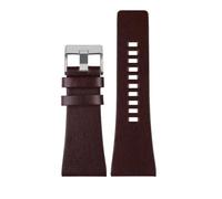 JVEIWAD Cinturino da polso in pelle compatibile con Diesel DZ7406 DZ7408 DZ4280 DZ4343 for orologio 22 mm 24 26 28 30 32 34 Bracciale uomo(Brown silver clasp,32mm)