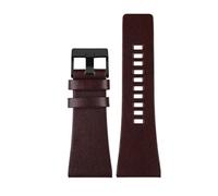 JVEIWAD Cinturino da polso in pelle compatibile con Diesel DZ7406 DZ7408 DZ4280 DZ4343 for orologio 22 mm 24 26 28 30 32 34 Bracciale uomo(Brown black clasp,34mm)