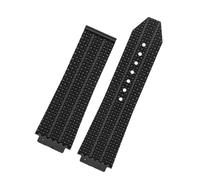 JVEIWAD Cinturino for orologio compatibile con Big Bang in silicone impermeabile da uomo, cinturino for a catena, accessori for orologi, braccialetto in gomma, 25 mm * 19(Black no buckle)