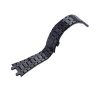 JVEIWAD Cinturino for orologio da 21 mm 26 uomo e donna, bracciale completamente in acciaio inossidabile, compatibile con AP ROYAL OAK 15400 26331 15500, cinturino fibbia pieghevole(Black)