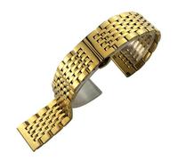 JVEIWAD Cinturino for orologio in acciaio inossidabile 316L da 18 mm, 19, 20, 21, 22, compatibile con Tissot, SEIKO SKX 5, Certina, braccialetti in argento e oro rosa(Golden,18mm)