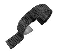 JVEIWAD Cinturino for orologio in acciaio inossidabile 316L da 18 mm, 19, 20, 21, 22, compatibile con Tissot, SEIKO SKX 5, Certina, braccialetti in argento e oro rosa(Black,12mm)