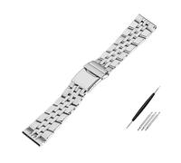 JVEIWAD Cinturino for orologio in acciaio inossidabile 904 da 20 mm, 22 mm e 24 mm, compatibile con i braccialetti da polso Breitling Premier Avenger Super Ocean.(24mm)