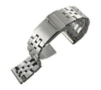 JVEIWAD Cinturino for orologio in acciaio inossidabile da 18 mm, 20, 22 e 24 compatibile con i cinturini for orologi solidi Breitling SUPEROCEAN AVENGER NAVITIMER CHRONOMAT(18mm)