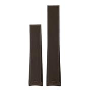 JVEIWAD Cinturino for orologio in gomma e silicone da 22 mm, 20 21,5 compatibile con Tag Heuer AQUARACER 300 WAY201A WAY211C, nero, blu marrone. Accessori for orologi(Brown,20mm(20.5mm))