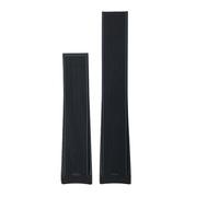 JVEIWAD Cinturino for orologio in gomma e silicone da 22 mm, 20 21,5 compatibile con Tag Heuer AQUARACER 300 WAY201A WAY211C, nero, blu marrone. Accessori for orologi(Black,22mm(21.5mm))