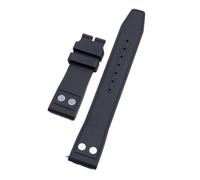 JVEIWAD Cinturino for orologio in gomma fluorurata FKM da 20 mm, 21 e 22, compatibile con cinturino IWC Big Pilot Portofino TOP rivetto(Black,20mm Mark Buckle,Silver Fold Buckle)