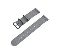 JVEIWAD Cinturino for orologio in nylon a sgancio rapido da 2 pezzi, 20 mm, 22 mm, for accessori for orologi intelligenti, bracciale di ricambio(Gray,20mm)