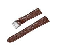 JVEIWAD Cinturino for orologio in pelle di bambù classico a sgancio rapido for uomo e donna, 16 mm, 18 mm, 19 mm, 20 mm, 21 mm, 22 mm(Brown,20mm)