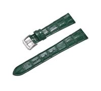 JVEIWAD Cinturino for orologio in pelle di bambù classico a sgancio rapido for uomo e donna, 16 mm, 18 mm, 19 mm, 20 mm, 21 mm, 22 mm(Green,22mm)