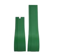 JVEIWAD Cinturino in gomma scanalata da 20 mm e 21 compatibile con Rolex Daytona 116515 cinturino sportivo immersione in silicone bianco, nero, verde blu, strumenti gratuiti(Green,20mm)