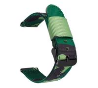 JVEIWAD Cinturino in nylon mimetico da 18/20/22/24 mm, a sgancio rapido, in tela mimetica, for uomo, sportivo, sostituibile, cinturino for orologio, cintura, accessori(Green camo 02,22mm)