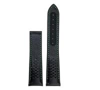 JVEIWAD Cinturino in pelle di vitello compatibile con Omega Speedmaster 310 311 Racing Dark Side Of The Moon Watch in mucca(Green,21mm)