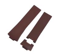 JVEIWAD Cinturino in silicone compatibile con Athens Observation Navigation 1183 da uomo e da donna, compatibile con cinturini in gomma Ulysse Nardin(Brown-no buckle)