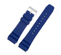 JVEIWAD Cinturino in silicone da 22 mm compatibile con l'orologio subacqueo CASIO Swordfish MDV-106 MDV-107 MTP-VD01D Efr-303l Cinturino da polso da uomo arancione verde(Blue-silver)