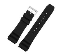 JVEIWAD Cinturino in silicone da 22 mm compatibile con l'orologio subacqueo CASIO Swordfish MDV-106 MDV-107 MTP-VD01D Efr-303l Cinturino da polso da uomo arancione verde(Black-silver)