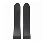 JVEIWAD Compatibile con Cartier Santos Sandoz 100 Cinturino in silicone in gomma for orologio da uomo Accessori Bracciale 23 mm 25(Black-no buckle,23mm)