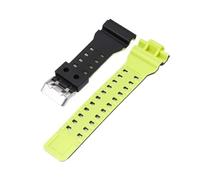 JVEIWAD Compatibile con Casio G-SHOCK GA100/110/120/140/300/400/700 Sostituisci il cinturino in resina bicolore compatibile Bracciale alla moda accessorio(Black Green)