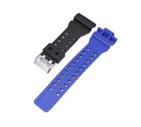 JVEIWAD Compatibile con Casio G-SHOCK GA100/110/120/140/300/400/700 Sostituisci il cinturino in resina bicolore compatibile Bracciale alla moda accessorio(Black Dark blue)