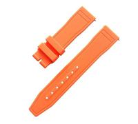 JVEIWAD Compatibile con cinturino for orologio IWC, in gomma FKM naturale impermeabile e morbido, compatibile EUR Big Pilot's Top 20 mm, 21, 22(Orange,21mm)