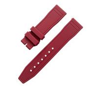 JVEIWAD Compatibile con cinturino for orologio IWC, in gomma FKM naturale impermeabile e morbido, compatibile EUR Big Pilot's Top 20 mm, 21, 22(Red,22mm)