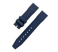JVEIWAD Compatibile con cinturino for orologio IWC, in gomma FKM naturale impermeabile e morbido, compatibile EUR Big Pilot's Top 20 mm, 21, 22(Dark Blue,22mm)