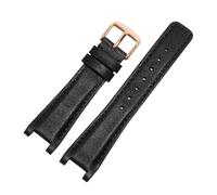 JVEIWAD Compatibile con cinturino speciale in pelle GUCCI YA1332 1333 1335 NERO MARRONE Bracciale fibbia in acciaio inossidabile Cinturino for orologio 20-12 mm(BLACK-R)