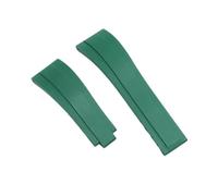 JVEIWAD Compatibile con il cinturino Rolex Water Ghost Compatibile con il cinturino Daytona Submariner GMT Bracciale impermeabile in silicone Cinturino in gomma da 20 mm(Green,21mm)