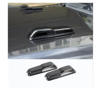 JVEIWAD Compatibile con Jeep Wrangler JL Compatibile con Gladiator JT 2018 2019 2020 2021 2022 2023 2024 Up Auto Esterno Motore Cerniera Decorazione Copertura(B Carbon Fiber)