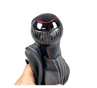 JVEIWAD Pomello Cambio Automatico Leva Cambio Maniglia Testa Compatibile con Audi A3 S3 RS3 Q3 S6 RS6 A4 A5 A7 A6 Q5 Q2(Q38U S Logo)