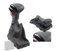 JVEIWAD Pomello del Cambio Automatico Automatico Compatibile con Audi A4 B8 A5 Q5 2010 2011 2012 2013 2014 Avvio Pomello del Cambio(Black-Red Line)