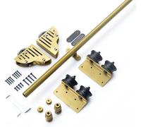 JvFbjLF Kit Scala Scorrevole con Binario for libreria Mobile Kit Binario(Gold,13ft/400cm Track Kit)