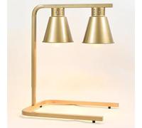 JvFbjLF Lampada riscaldante Portatile a Doppia Testa for Alimenti Commerciali for la Cucina del Ristorante e la Mensa(Gold)