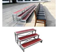 JvFbjLF Supporto for Coro Portatile Regolabile a Tre Livelli, Ideale for spettacoli scolastici e aziendali(3 Tiers)