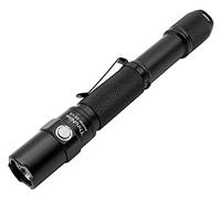 JvFbjLF ThruNite Archer 2A V3 Torcia a LED, torcia con 500 lumen, torcia AA EDC, torcia LED XP-L V6 con clip rimovibile per sicurezza, emergenza, campeggio (bianco neutro-nero)