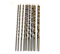 JVJ 9 pezzi 200 mm lunghezza 4 - 10 mm HSS Cobalto punta trapano