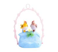 Jvjggag Bird Toys for Kids, Voice-Activated Sensor Figurine, Cute Interactive Animal Toy for Childrens Room Decor Outdoor Party Favor Sound Response Pet Gift Educational Play Ornament
