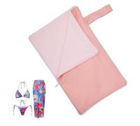 Jvjggag Borse bagnate per nuoto, viaggi, con manico e cerniera, borse portatili impermeabili per asciutto bagnato, asciugamano integrato, per hotel, palestra, costume da bagno, allenamento, yoga