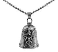 Jvjggag Campanelli da motociclista da donna, accessori per moto con angelo, piccolo ciondolo a forma di campana da motociclista, per ciclisti, viaggi su strada, spostamenti quotidiani, viaggi di