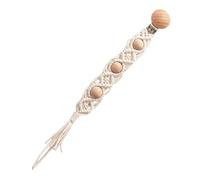 Jvjggag Clip per ciuccio, clip per ciuccio ragazza | Clip per Paci intrecciata Boho | Porta in cotone flessibile, clip in legno intrecciate in corda di cotone Boho, per biberon