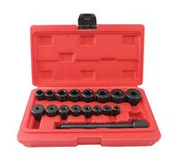 Jvjggag Clutch Alignment Tool, 17-Piece Centering Kit, Automotive Installation Accessory for Transmission Maintenance Highway Repair Garage Workshop Roadside Engine Projects Mechanic Car Vehicle Set