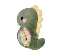 Jvjggag Dinosaur Stuffed Animal, Plush Cuddly Pillow, Soft Huggable Design, Cozy Cushion, Ideal for Kids, Baby, Adults, Home or Travel Use, 15.75 Inches, Green Color, 1 Piece