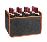 Jvjggag Sleek 12 Bottle Handle, Wine Carrier, Felt Wine Bottle Bag, Wines Travel Bag, Portable Wine Bag, Wines Bottle Storage Bags for Picnic, Indoor, Outdoor, Present, 38.1 x 25 x 25.9 cm